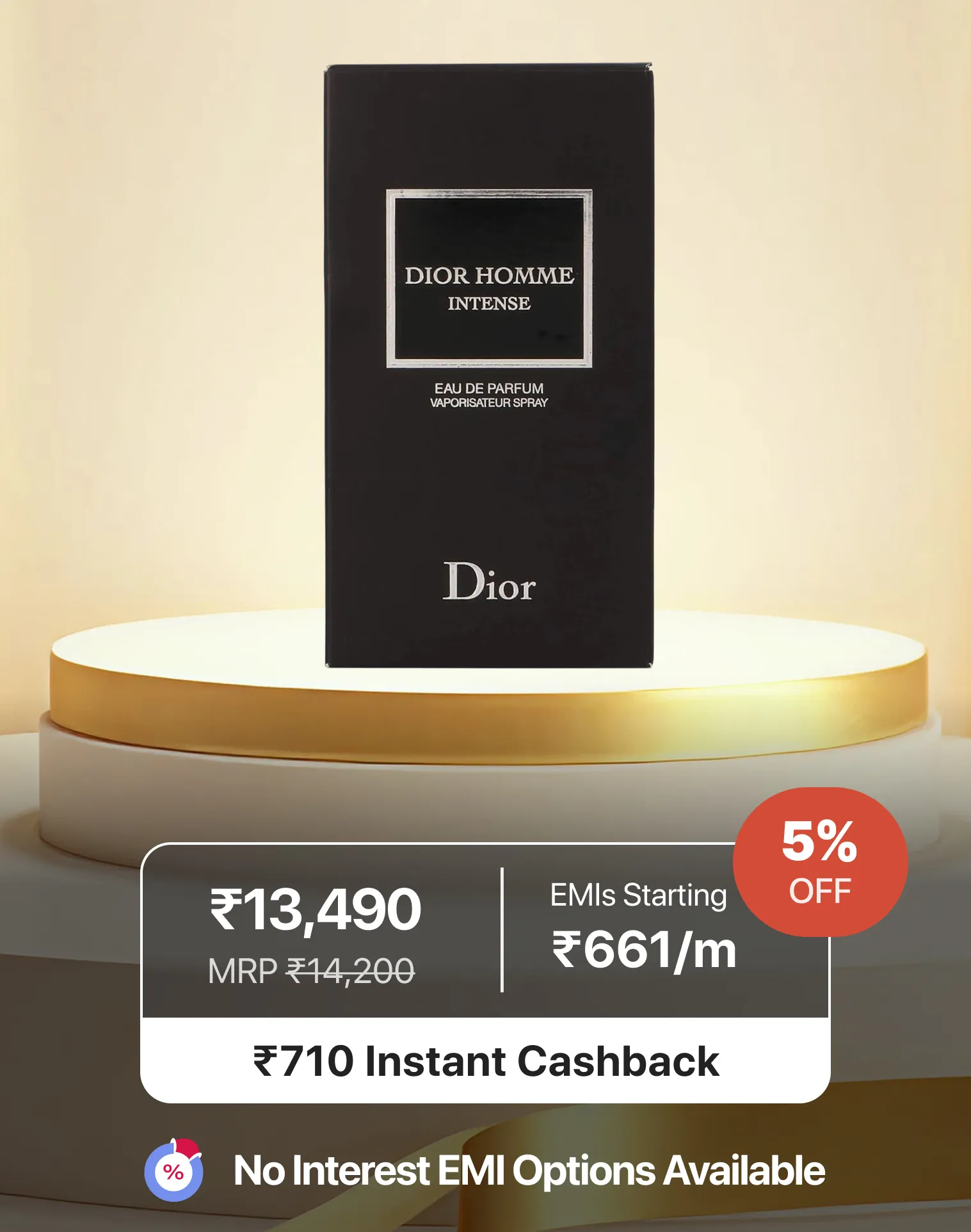Christian Dior Dior Homme Intense Eau De Parfum Spray for Men 100 ml