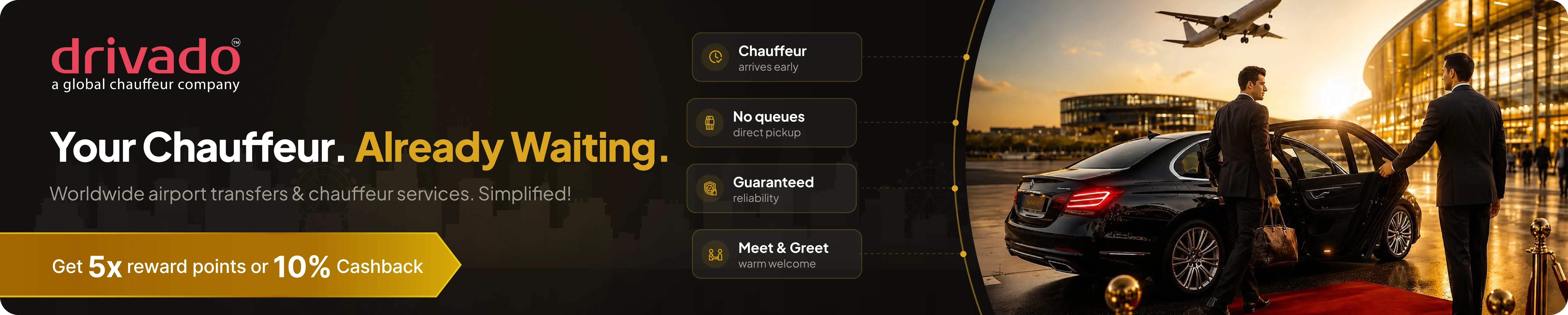 Drivado — Your Chauffeur. Already Waiting.