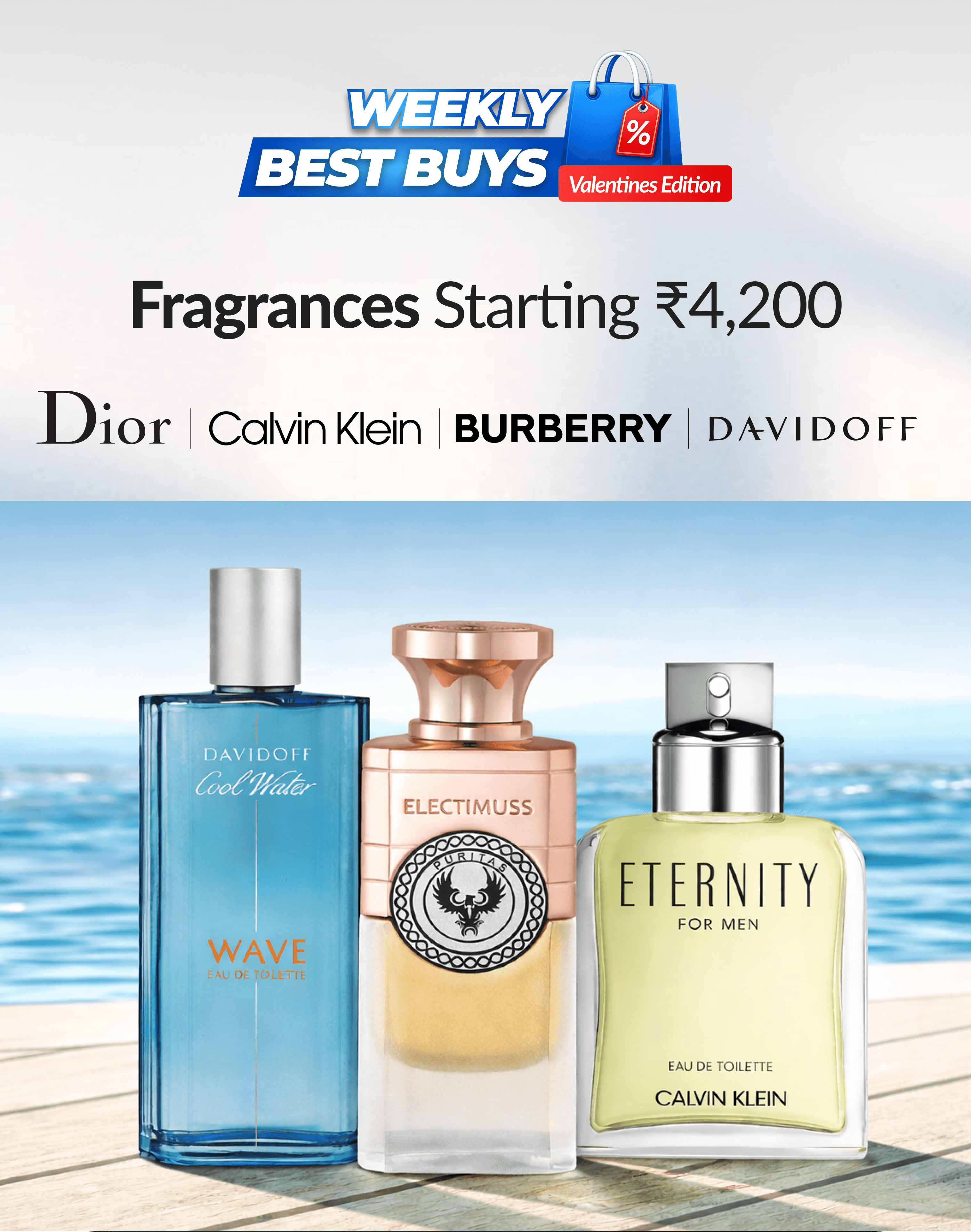 Gift Premium Fragrances from Dior, Calvin Klein, Burberry, Davidoff and more