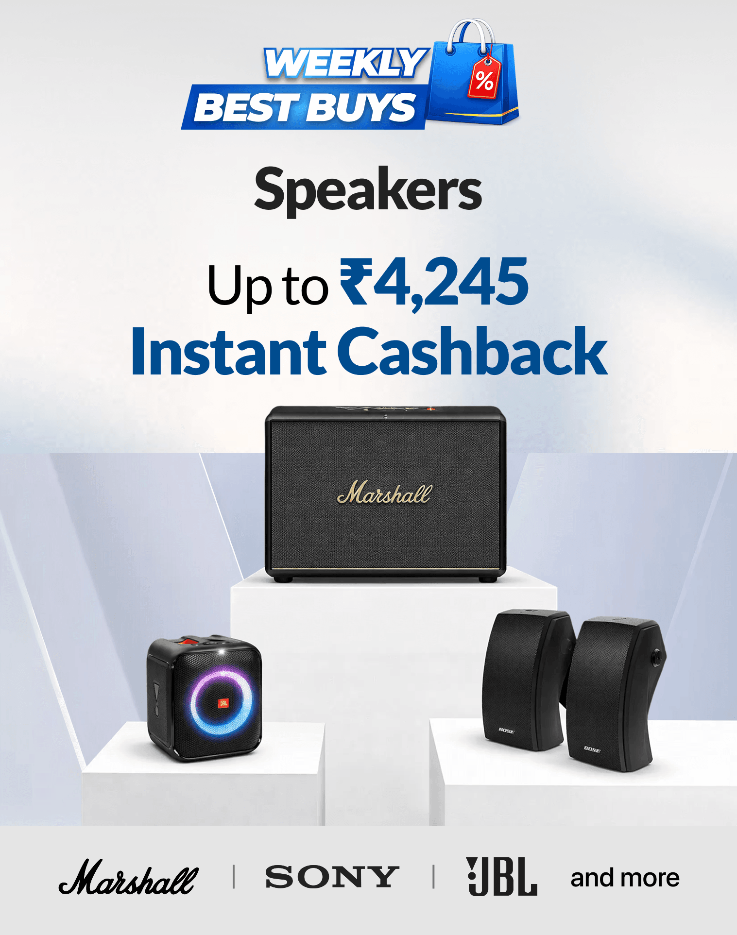 Shop bestselling Speakers from leading brands & Pay with HDFC Bank EasyEMI​