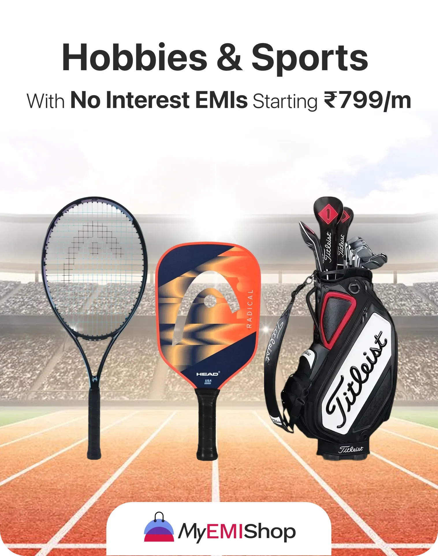 Shop for Sporting Equipment from racquets to golf