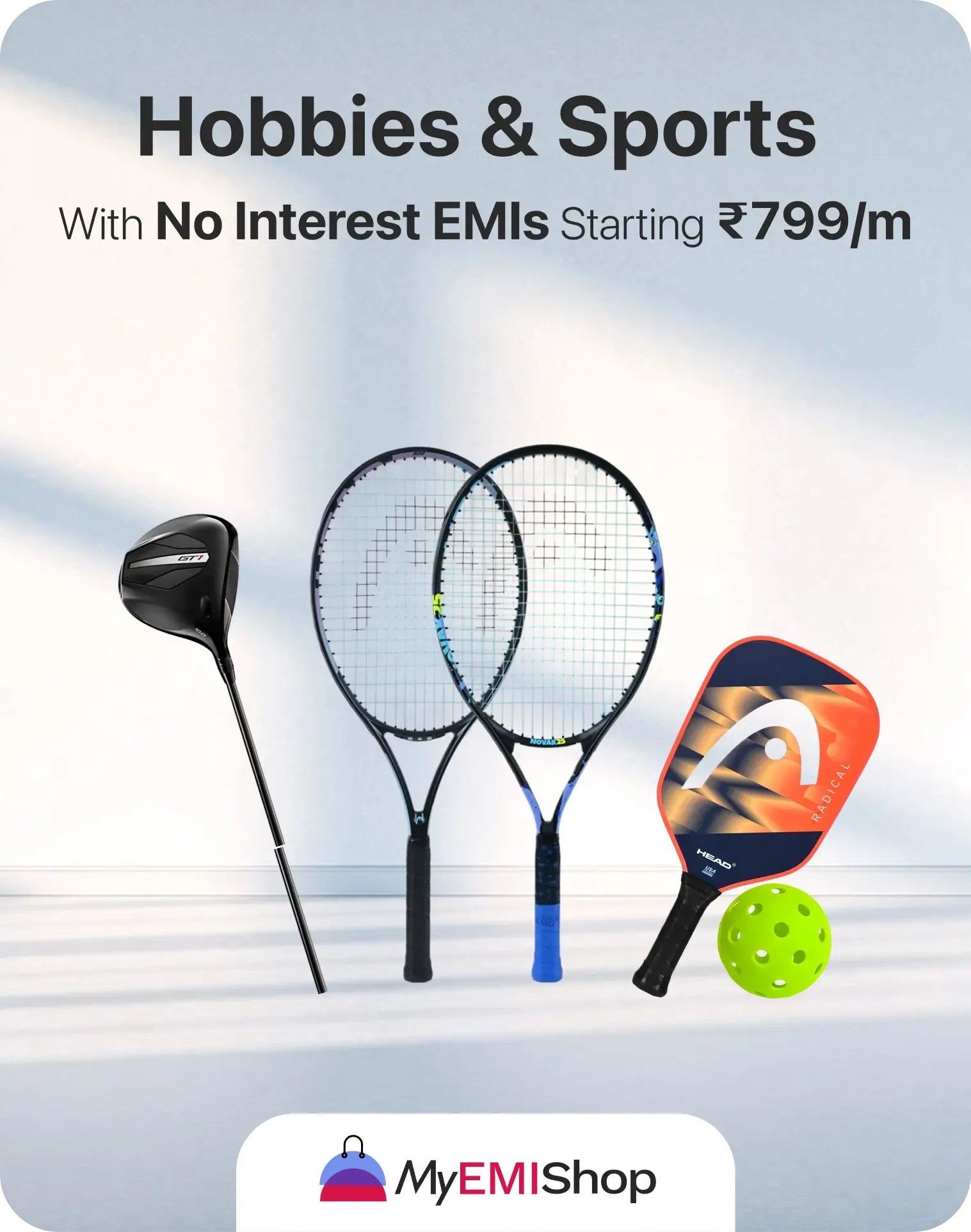 Shop for Sporting Equipment from racquets to golf