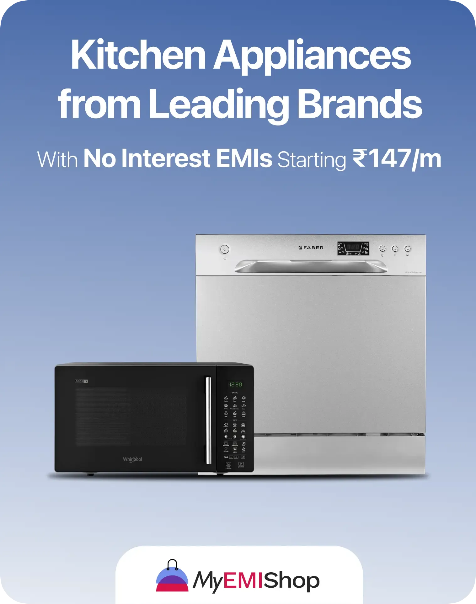 Shop for modern Kitchen Appliances with No Interest EMI options