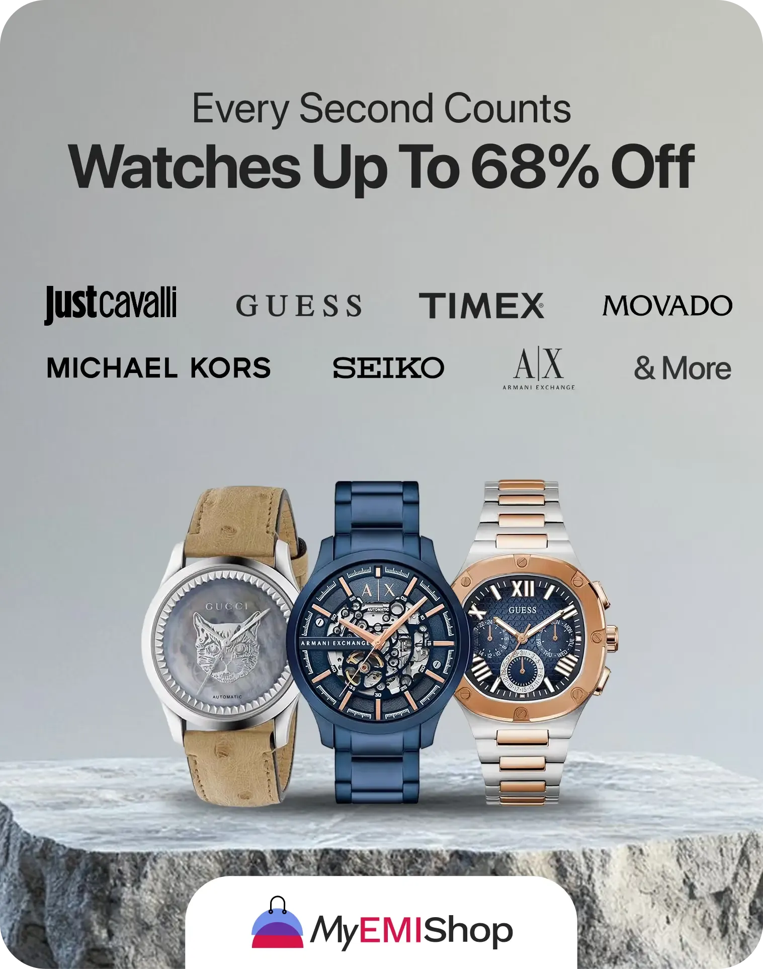 Shop for Premium Watches with No Interest EMI Options