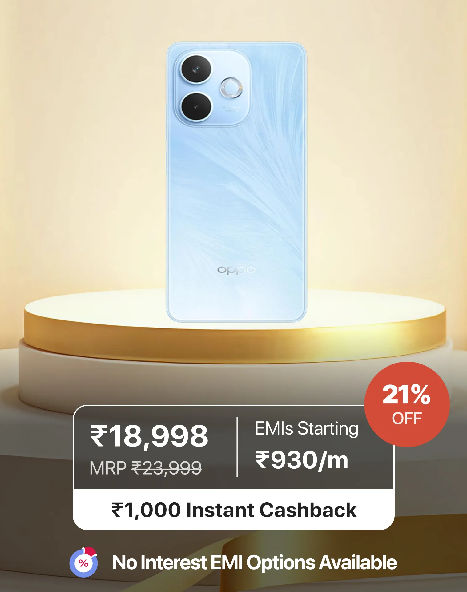 Oppo A5 Pro 5G (8 GB RAM) (256 GB, Feather Blue)