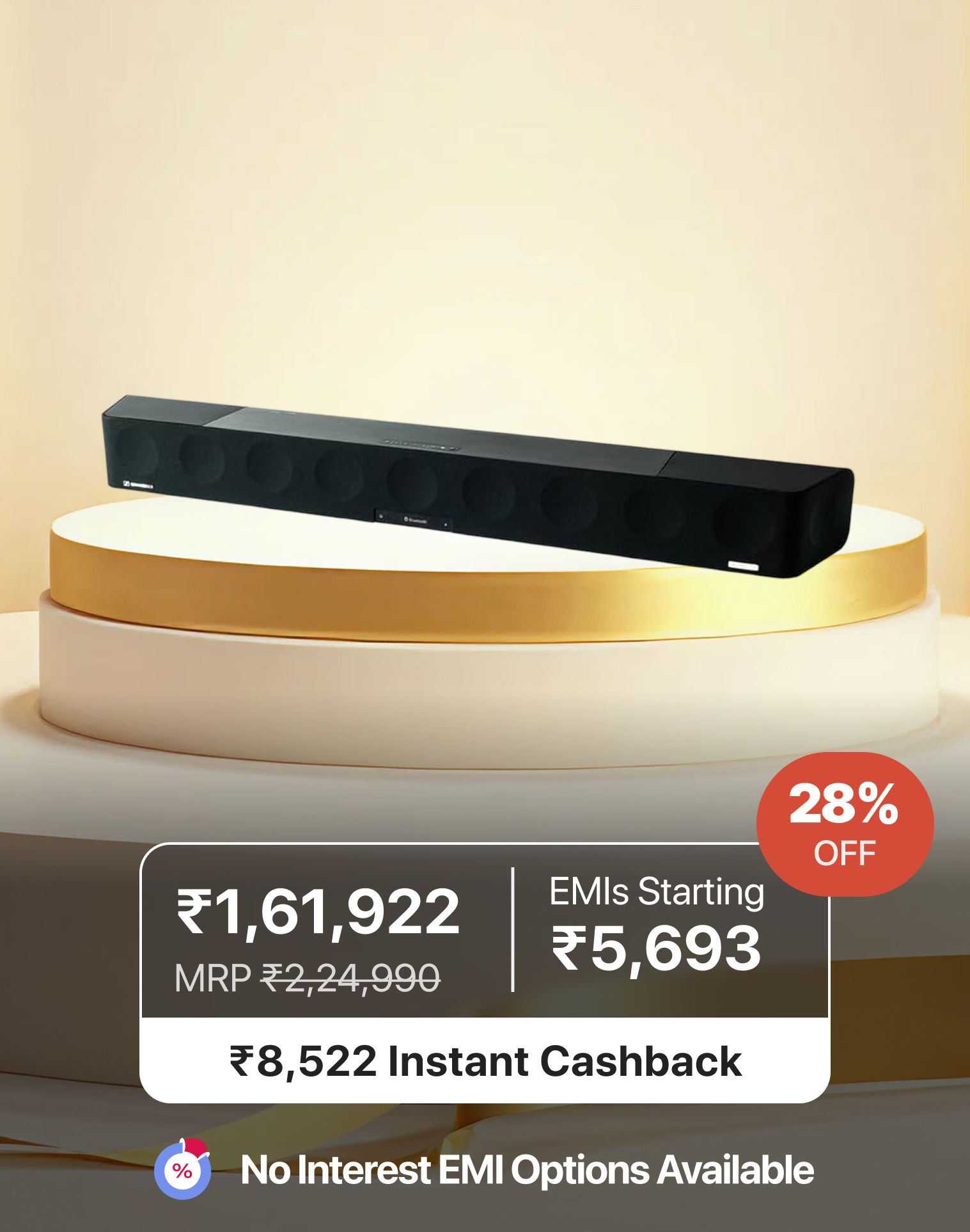 Sennheiser AMBEO Soundbar Max - 500 Watts | Dolby Atmos & Alexa Built In