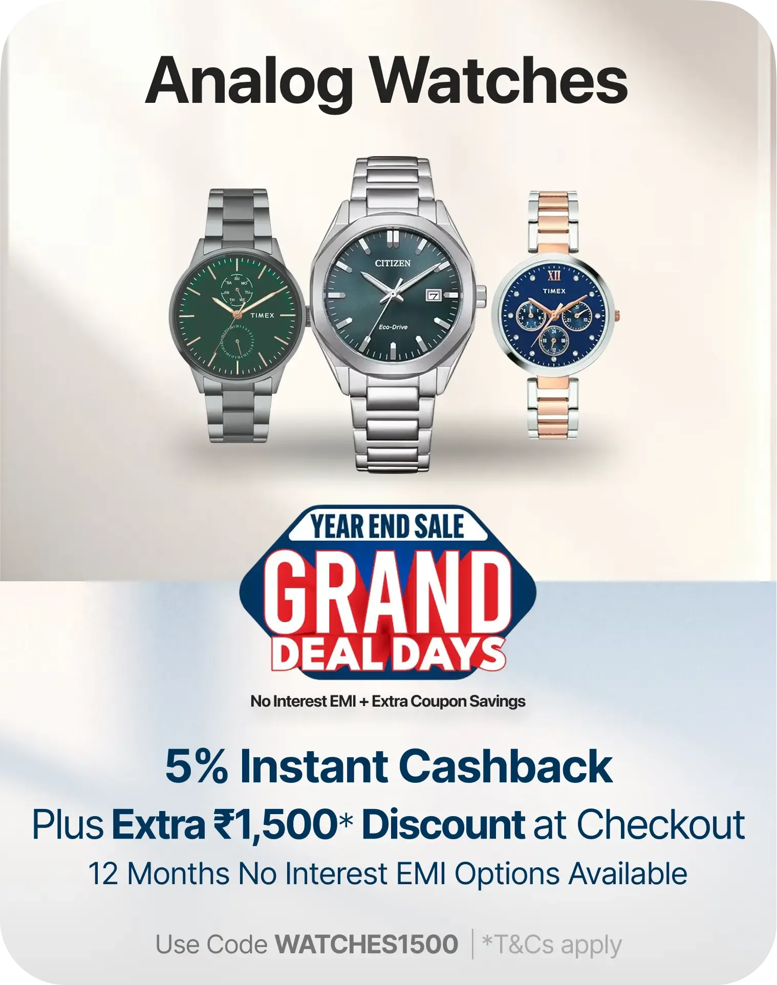 Avail No Interest EMI up to 12 Months starting at ₹744 per month with ₹1,500 Coupon Savings