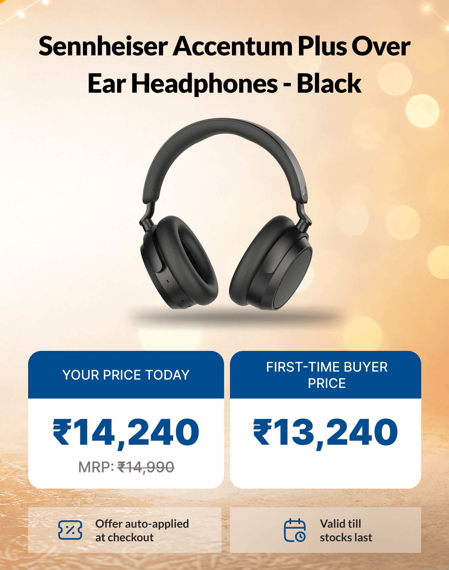 Lose yourself in premium sound with 5% Instant Cashback on HDFC Bank EasyEMI.