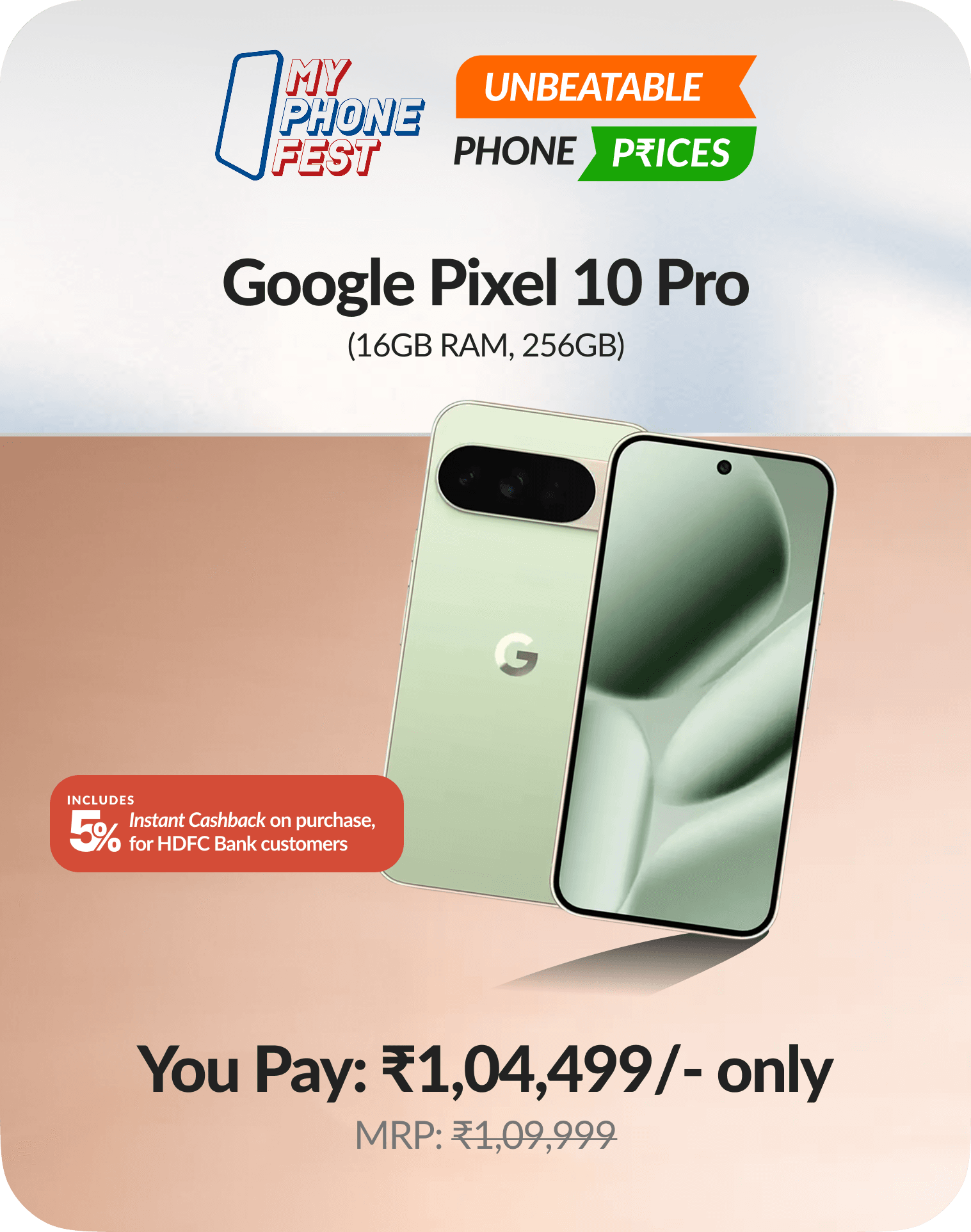 Google Pixel 10 Pro (16GB RAM, 256GB)