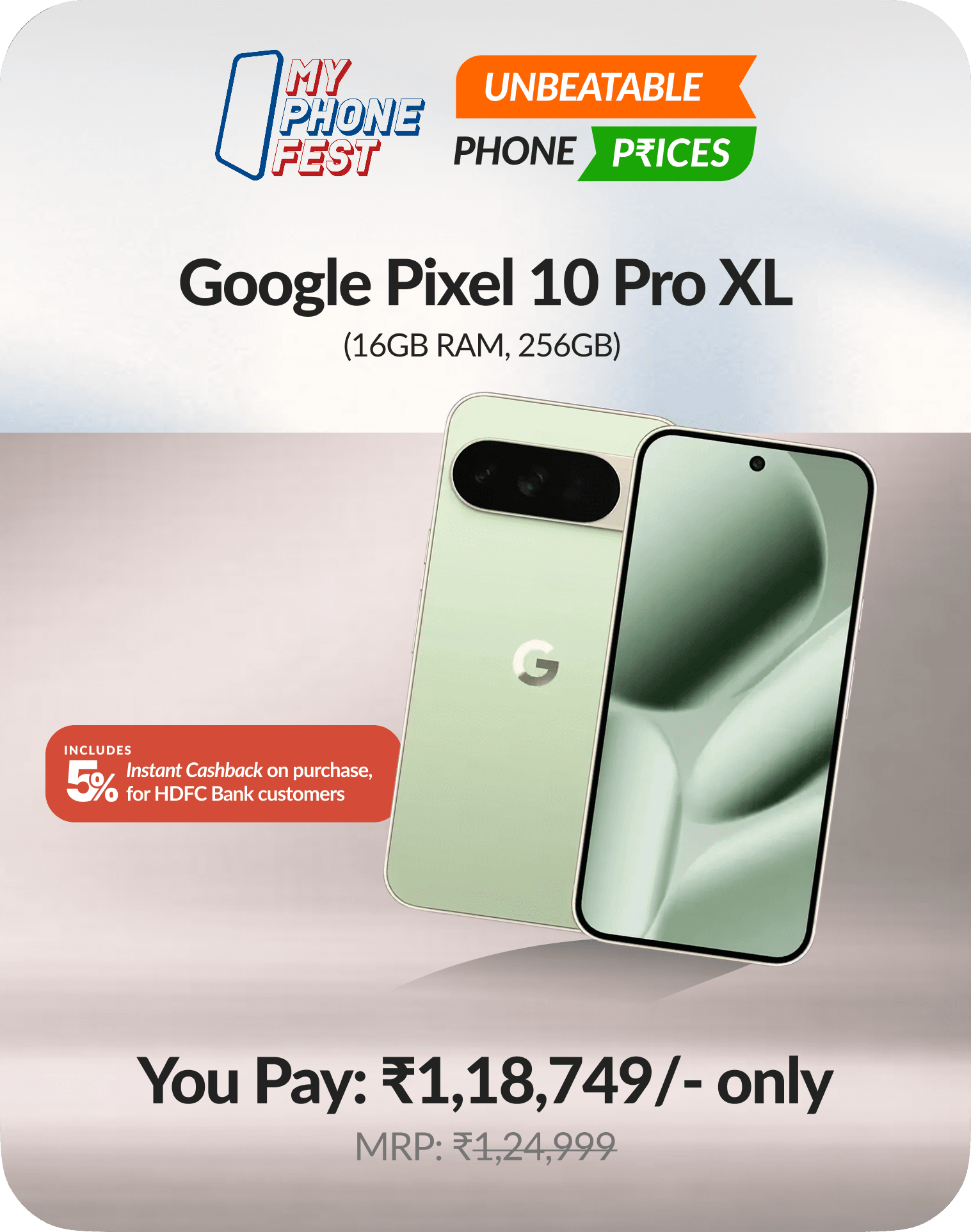 Google Pixel 10 Pro XL (16GB RAM, 256GB)