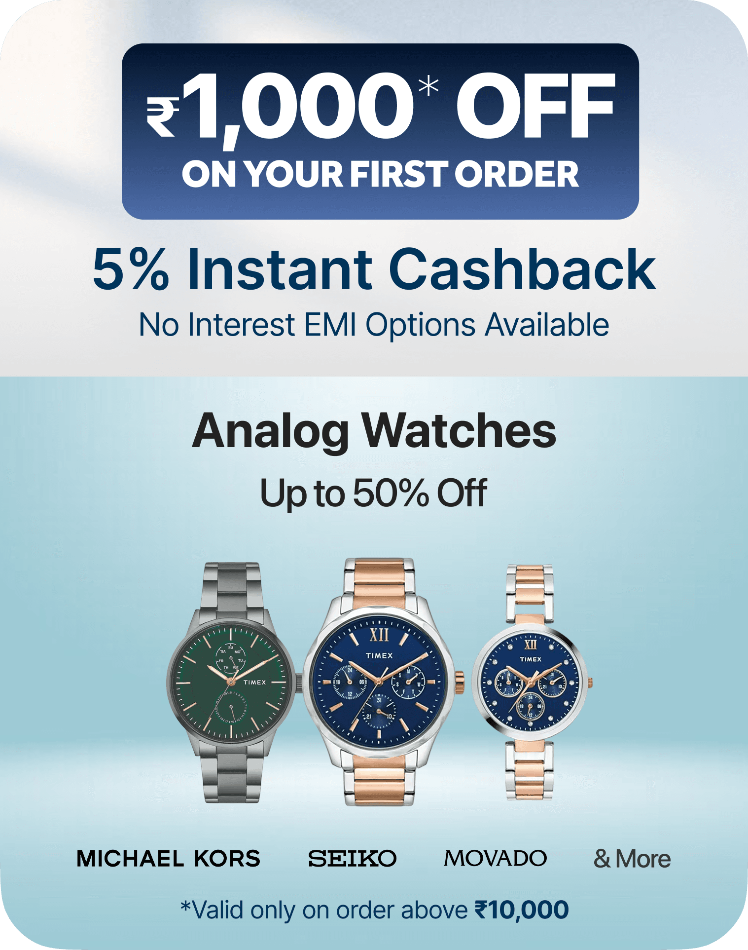 Shop refined designs crafted to match your style from Timex, Guess, Seiko and more.